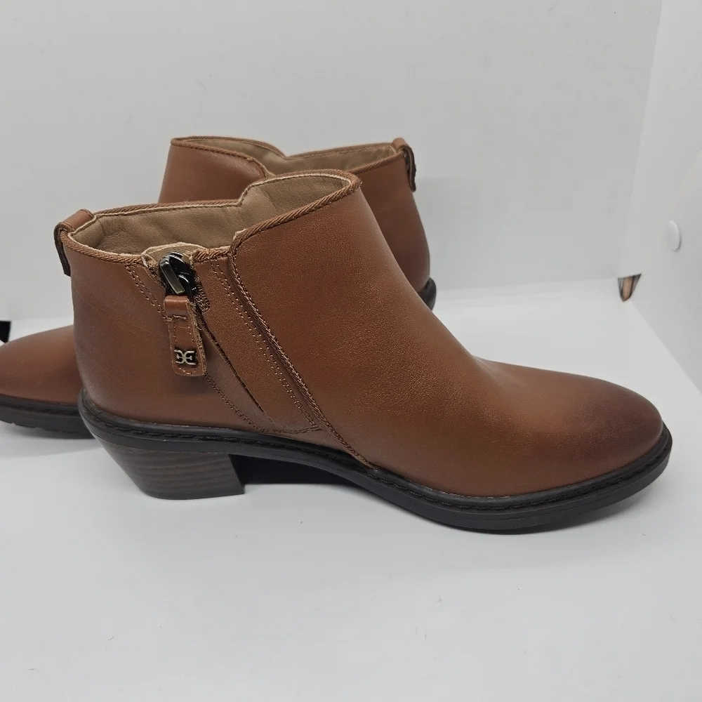Sam Edelman Pryce Kids brown leather ankle boots size 3